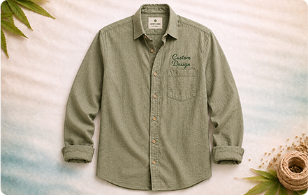 Custom Design Hemp Men’s Shirts