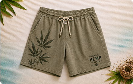 Custom Design Hemp Shorts