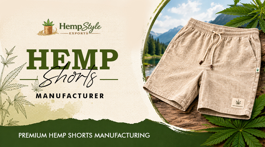 hemp shorts manufacturer 