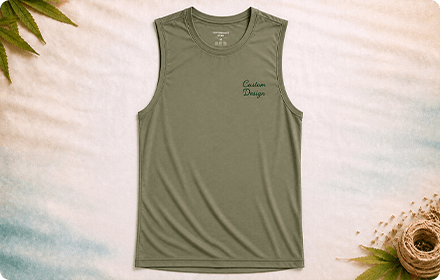 Hemp Sleeveless Gym Tops